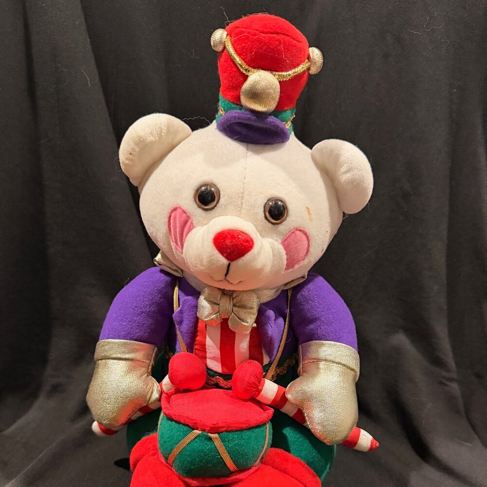 Vintage 1994 Avon Benson Bear Christmas Drummer